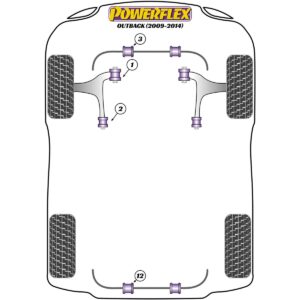 Powerflex Front Wishbone Rear Bush PFF69-902 For Subaru Outback (2009 - 2014)