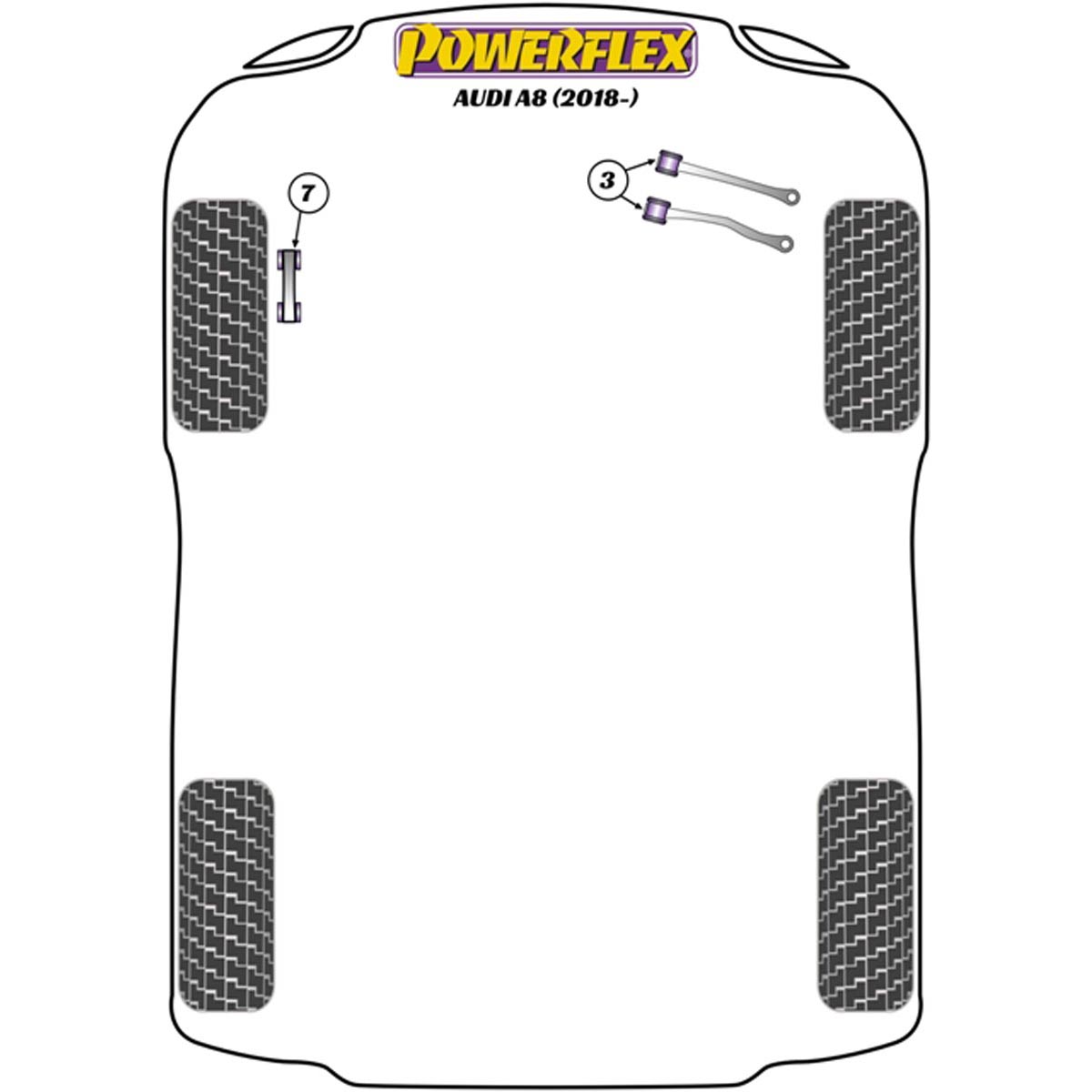 Powerflex Jack Pad Adaptor PF3-1664 For Audi A8 D5 (2018 on)