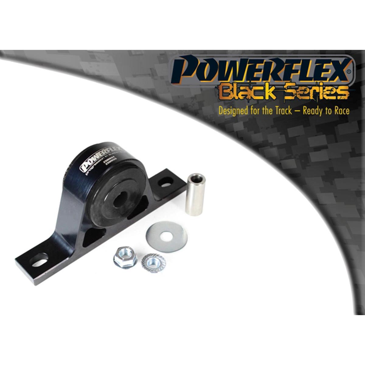 Powerflex Exhaust Mounting Bush & Bracket EXH034BLK For BMW 3 Series E90, E91, E92 & E93 (2005-2013) M3 inc GTS & Cab