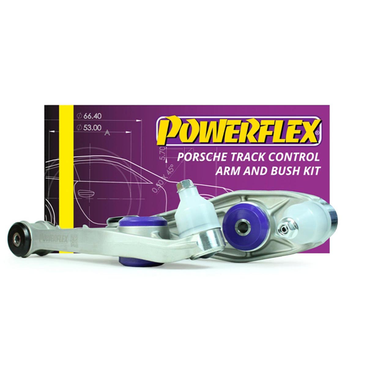 Powerflex Track Control Arm & Bush Kit PF57K-1002 For Porsche 911 997 inc. Turbo (2005-2013)