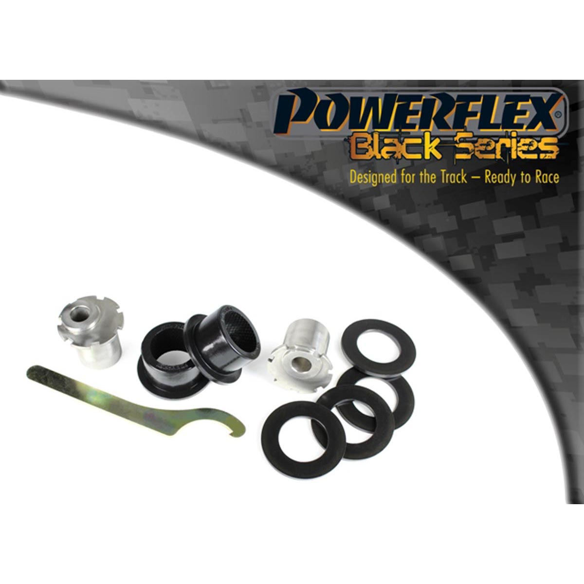 Powerflex Front Upper Arm Rear Bush, Adjustable PFF1-506GBLK For Alfa Romeo Brera 939 (2005-2010)