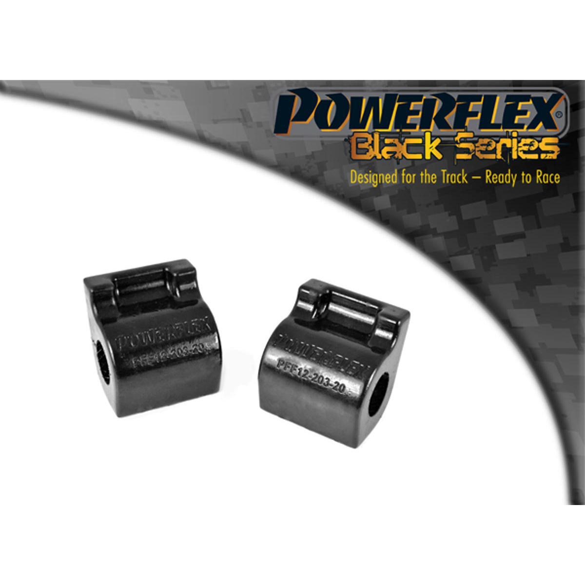 Powerflex Front Anti Roll Bar Bush 20mm PFF12-203-20BLK For Citroen C3 (2002-2010)