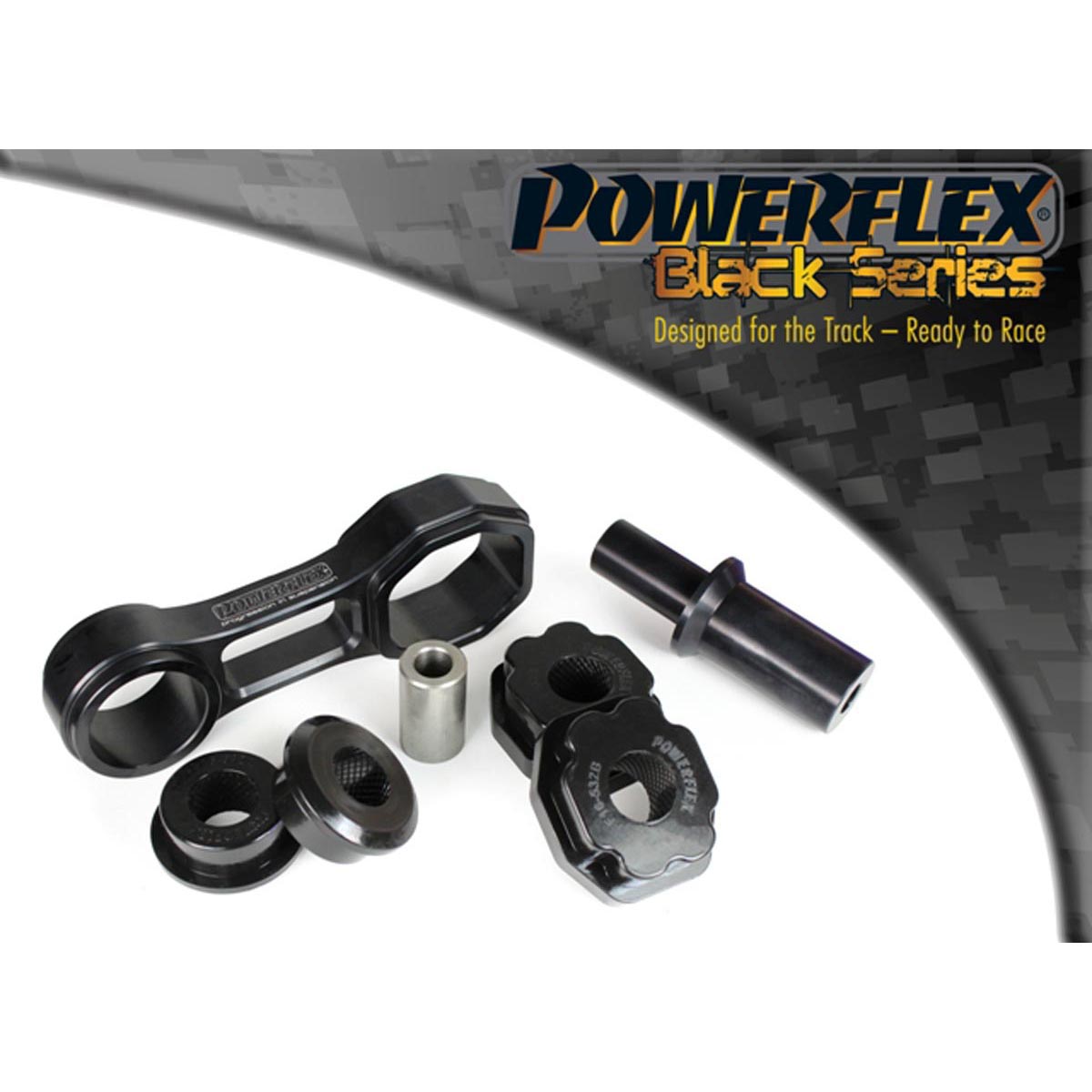 Powerflex Lower Torque Mount, Track Use PFF16-532BLK For Fiat 500 US Models inc Abarth (2007 on)