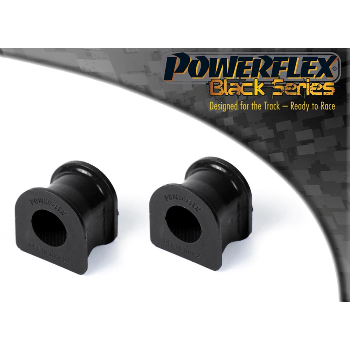 Powerflex Front Anti Roll Bar To Chassis Bush 22mm PFF16-603-22BLK For Fiat Punto MK2 (1999 - 2005)