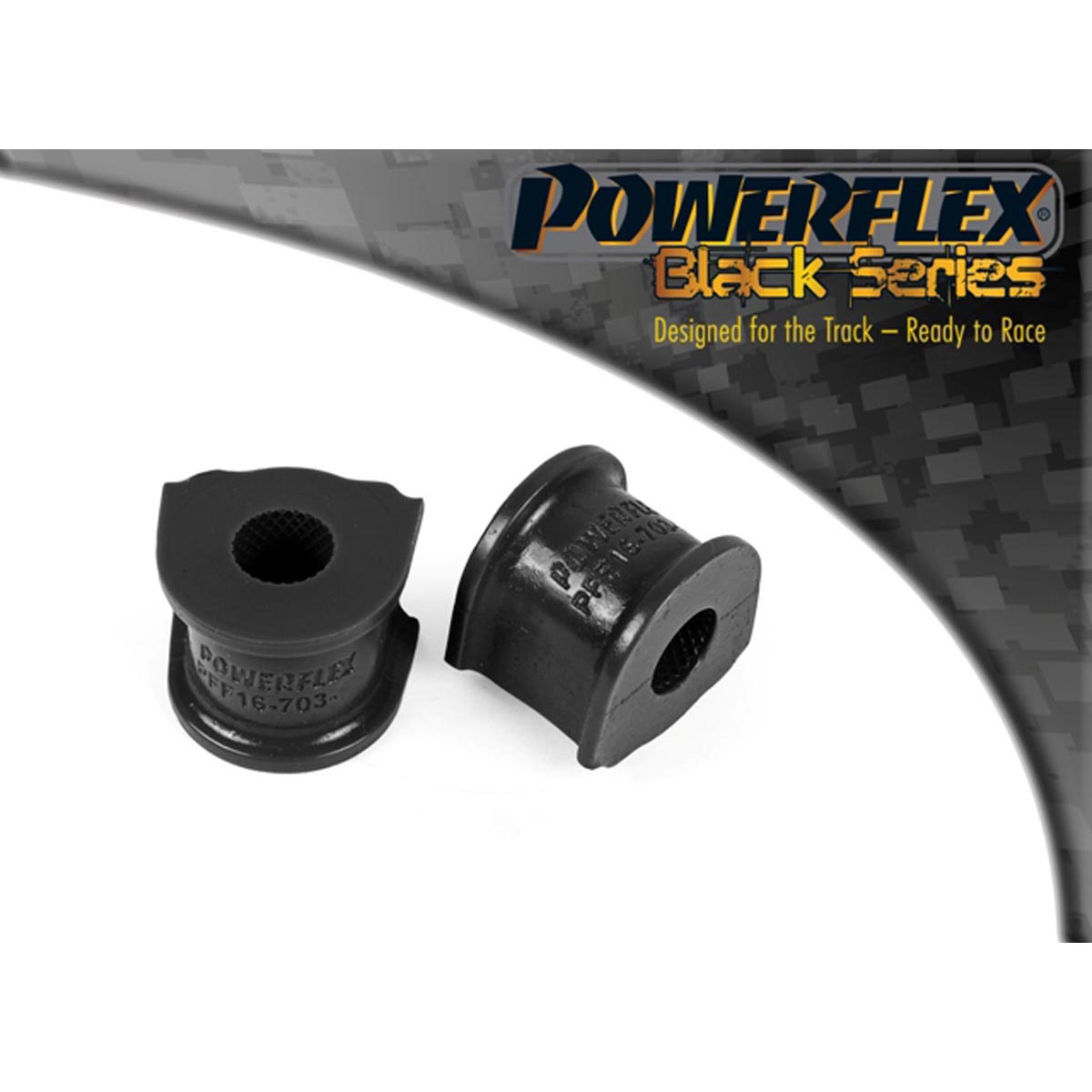 Powerflex Front Anti Roll Bar Bush 17mm PFF16-703-17BLK For Fiat Stilo (2001 - 2010)