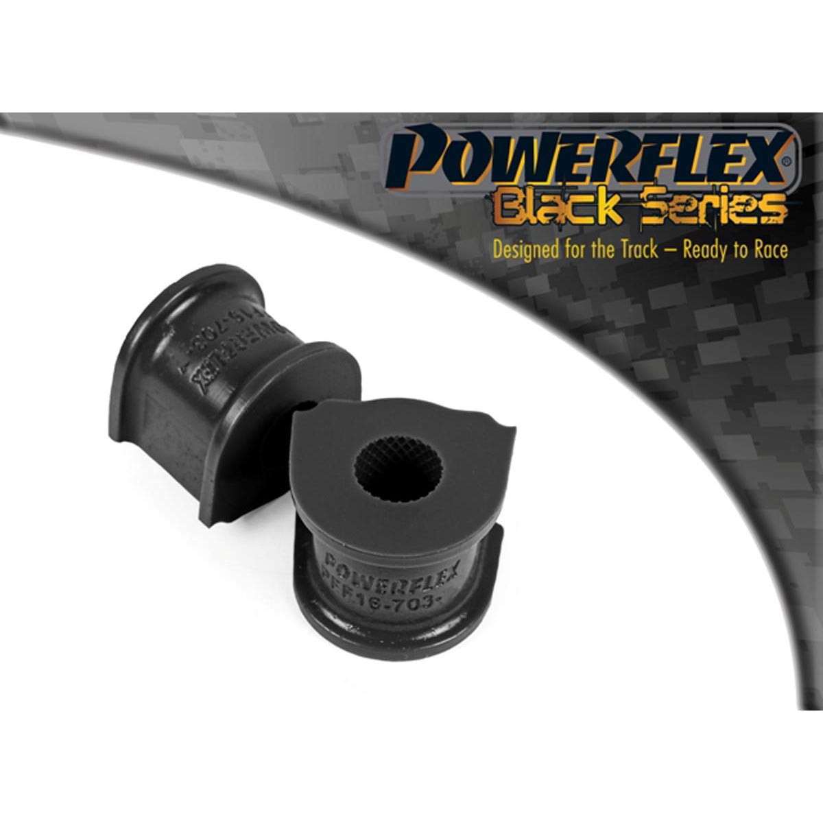 Powerflex Front Anti Roll Bar Bush 18mm PFF16-703-18BLK For Fiat Stilo (2001 - 2010)