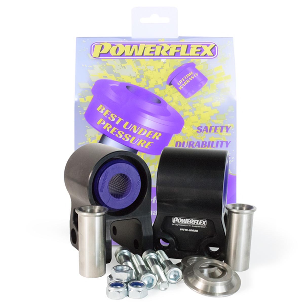 Powerflex Front Wishbone Rear Bush Anti-Lift & Caster Offset  PFF19-1002G For Volvo V50 (2004 - 2012)