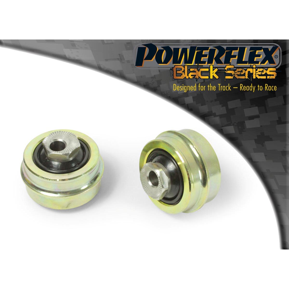 Powerflex Front Wishbone Rear Bush, Caster Adjustable PFF19-1502GBLK For Mazda Mazda 2 DE (2007-)