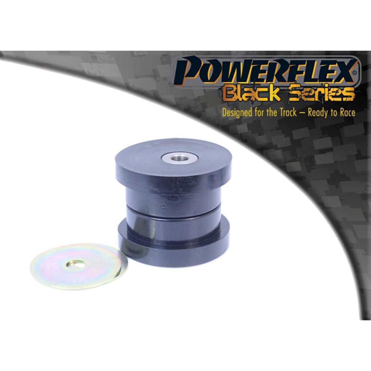 Powerflex Lower Engine Mount Large Bush Round Bracket PFF19-1521BLK For Ford Fiesta Mk7 (2008 - 2012)