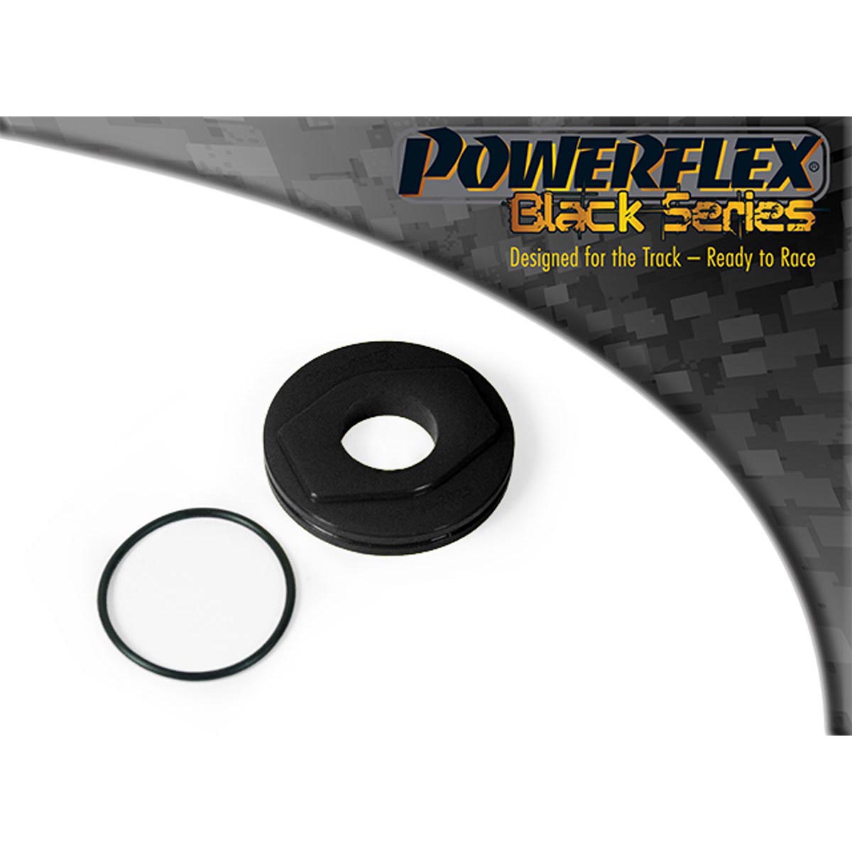 Powerflex Front Upper Engine Mount Insert PFF19-2025BLK For Ford Fiesta Mk7 Facelift Incl. ST (2012 - 2017)