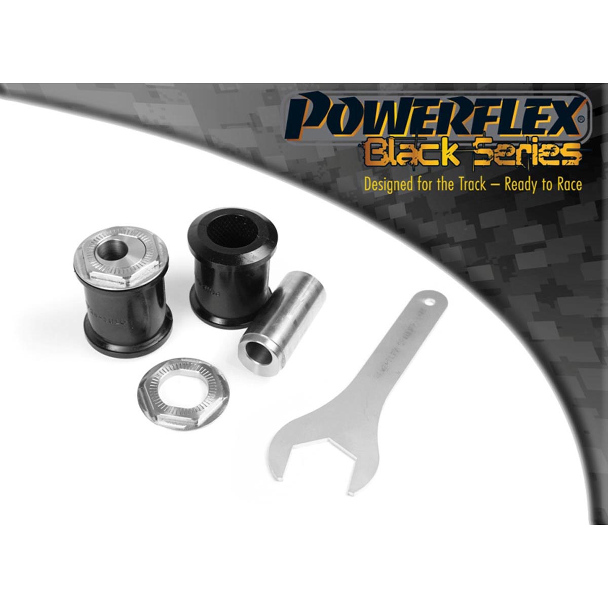 Powerflex Front Arm Front Bush Camber Adjustable PFF19-2201GBLK For Ford Fiesta MK8.5 ST 200 Facelift (2021 on)