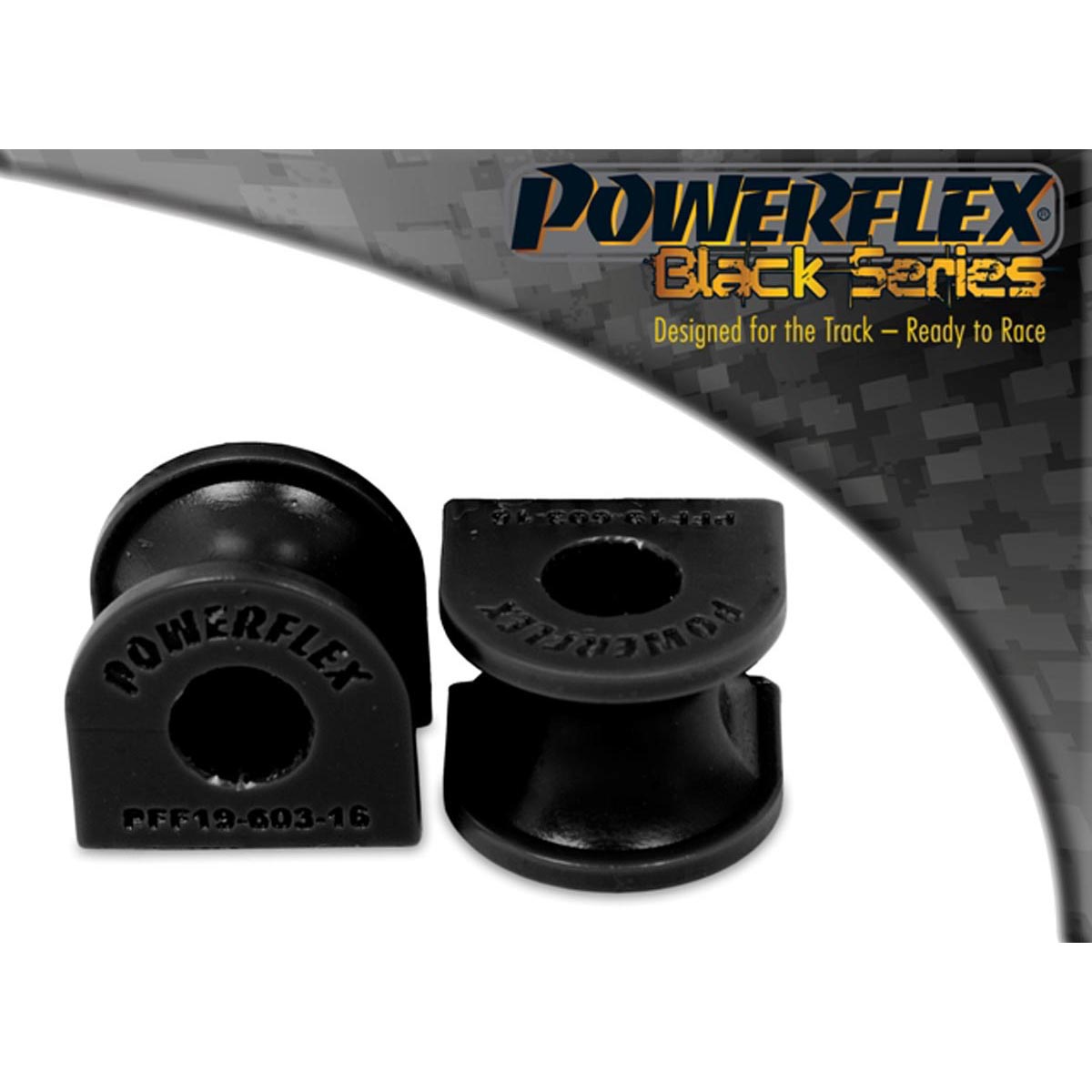 Powerflex Front Anti Roll Bar Bush 16mm PFF19-603BLK For Ford Fiesta Mk3 inc RS Turbo (1989-1996)