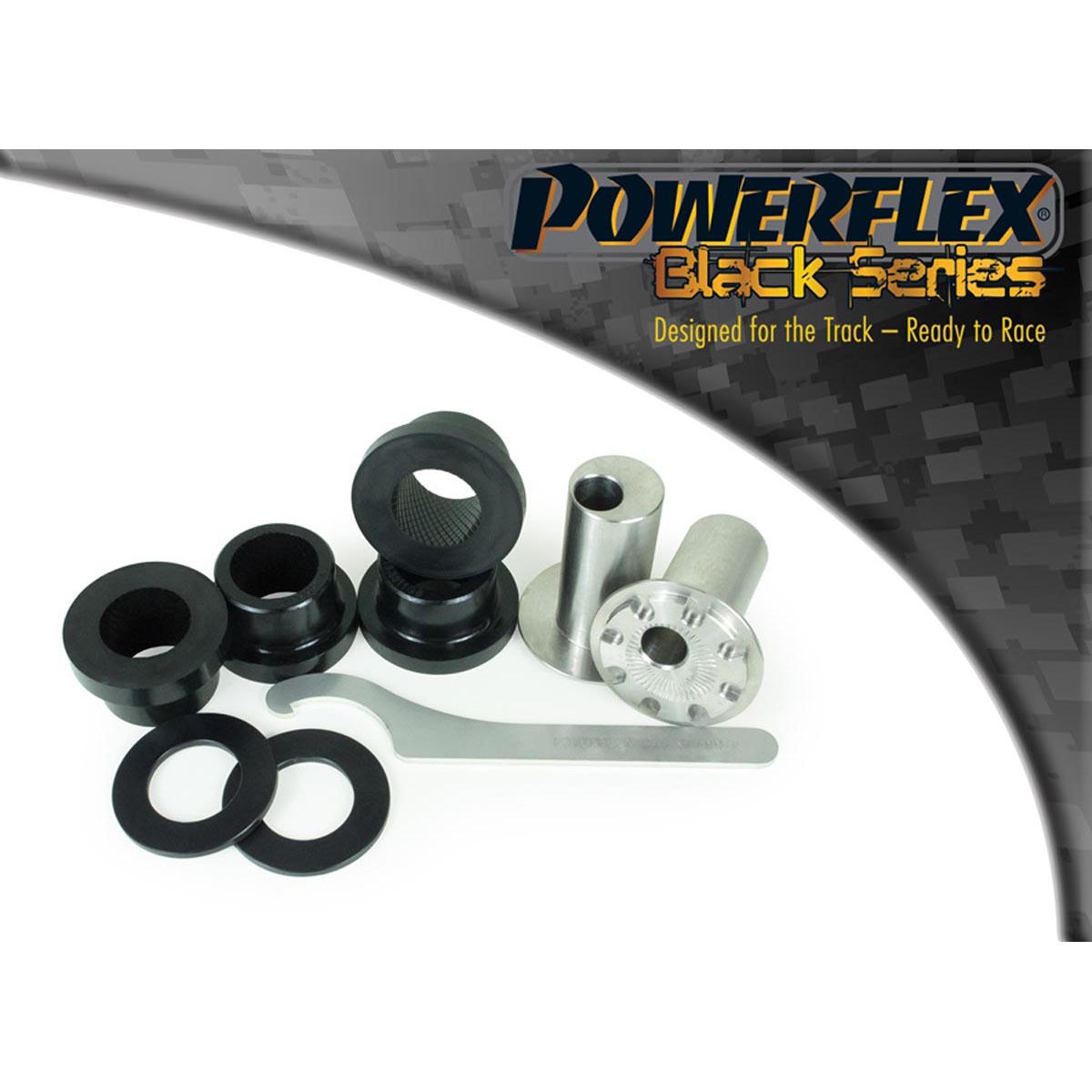 Powerflex Front Wishbone Front Bush Camber Adjustable 14mm Bolt PFF19-8011GBLK For Ford Focus Mk1 ST