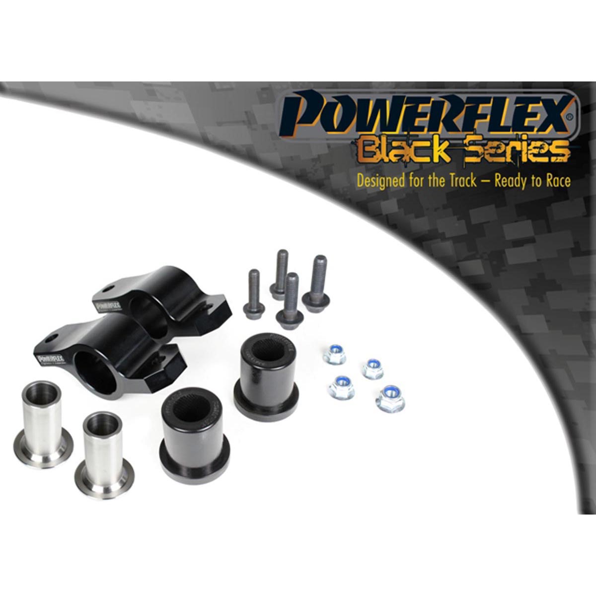 Powerflex Front Wishbone Rear Bush Caster Offset	 PFF19-803GBLK For Ford Focus Mk1 ST