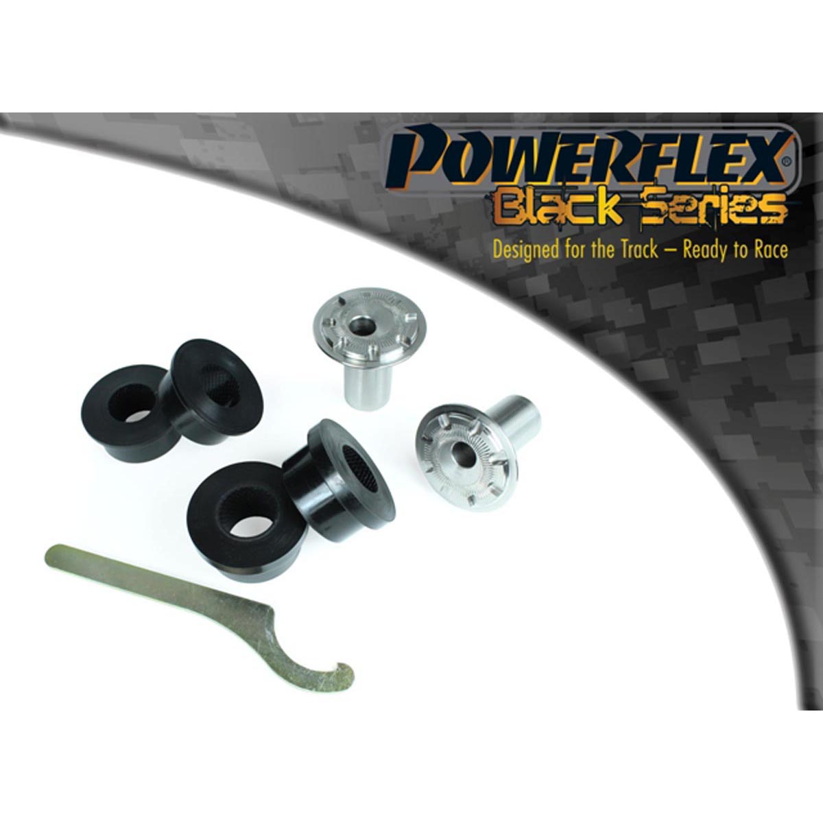 Powerflex Front Wishbone (Cast) Front Bush 45mm Camber Adjustable PFF3-501GBLK For Audi A3 / S3 MK1 8L 4WD (1999-2003)