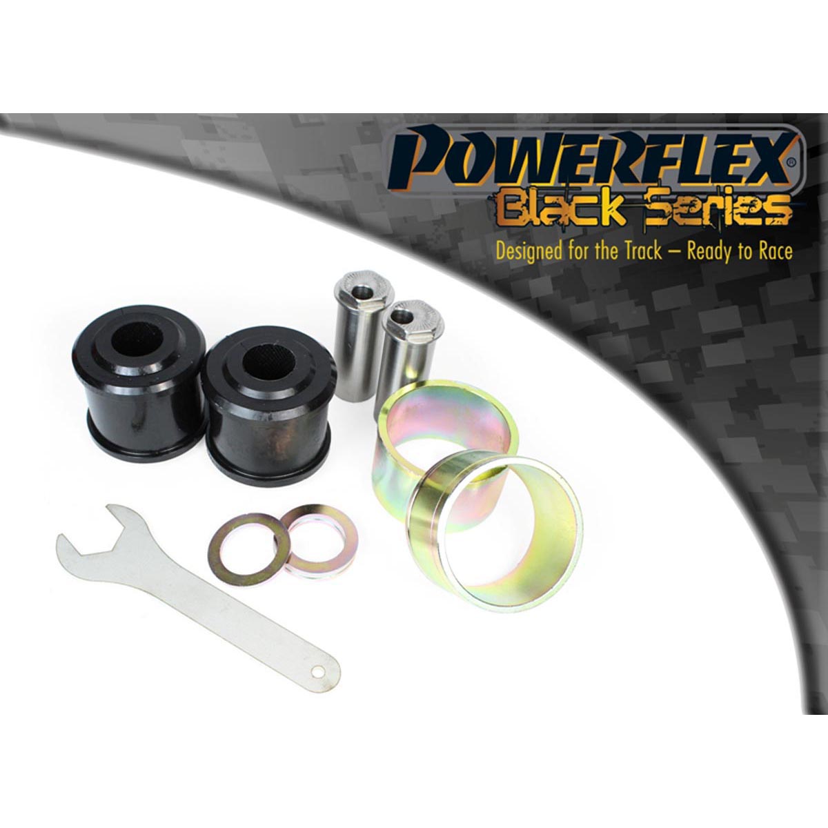 Powerflex Front Lower Radius Arm to Chassis Bush Caster Adjustable PFF3-702GBLK For Audi A4 / S4 B9 (2016 - ON)