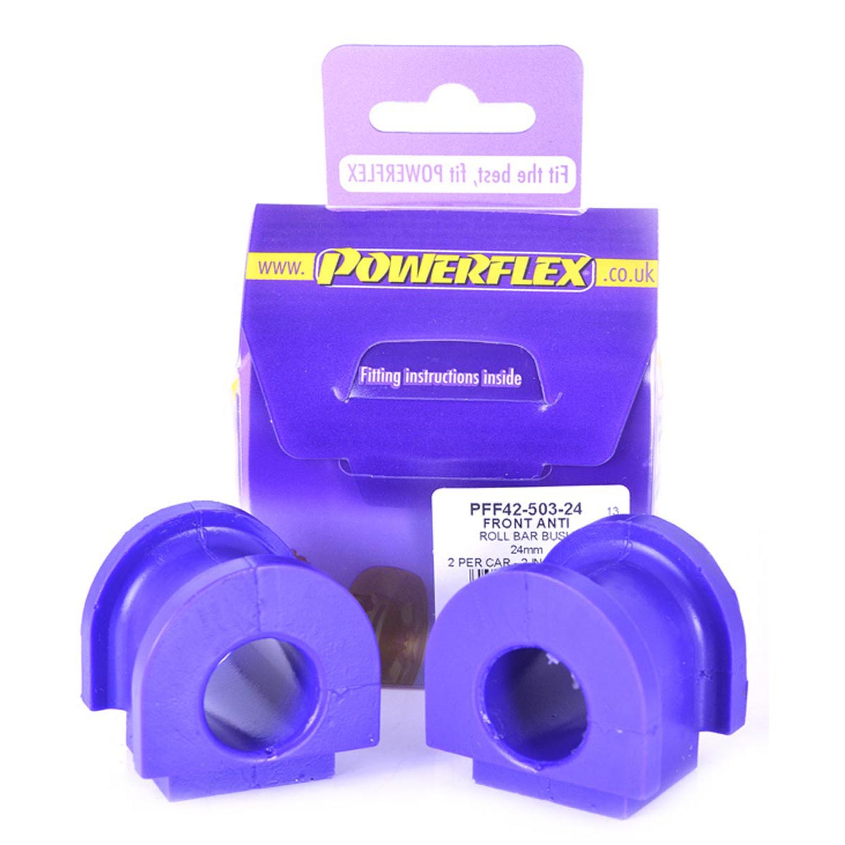 Powerflex Front Anti Roll Bar Bush 24mm PFF42-503-24 For Honda Civic Mk6 MA-MC inc Aerodeck & Domani (1995-2005)