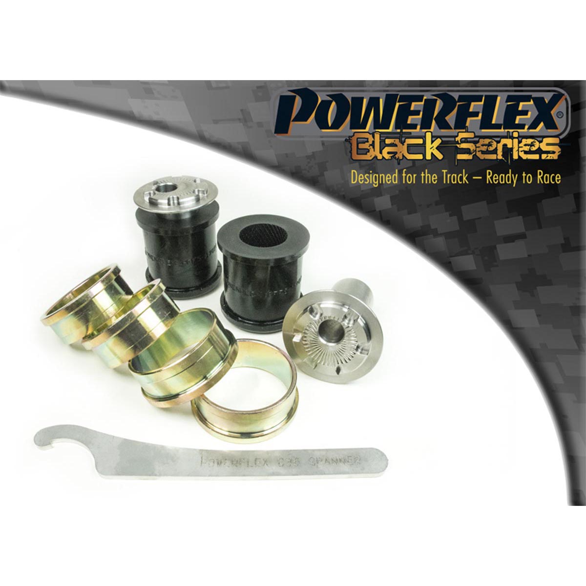 Powerflex Front Control Arm to Chassis Bush - Camber Adjustable PFF5-1902GBLK For BMW 3 Series F30, F31, F34, F80 (2011 - 2018) Sedan / Touring / GT