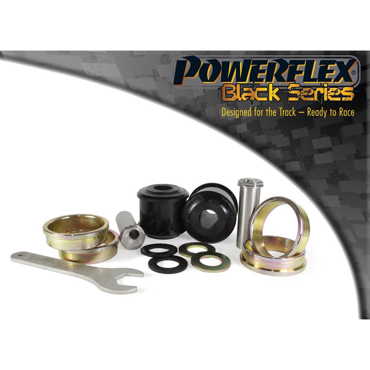 Powerflex Front Radius Arm To Chassis Bush Caster Adjustable PFF5-4001GBLK For BMW 2 Series F87 M2 Coupe (2015 on)