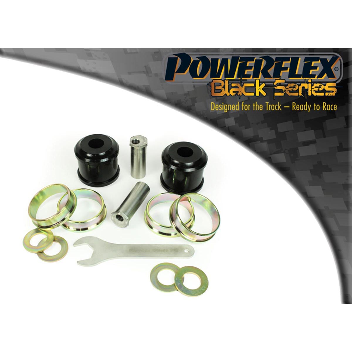 Powerflex Front Radius Arm To Chassis Bush Caster Adjust PFF5-401GBLK For BMW 1 Series E82 1M Coupe (2010 - 2012)