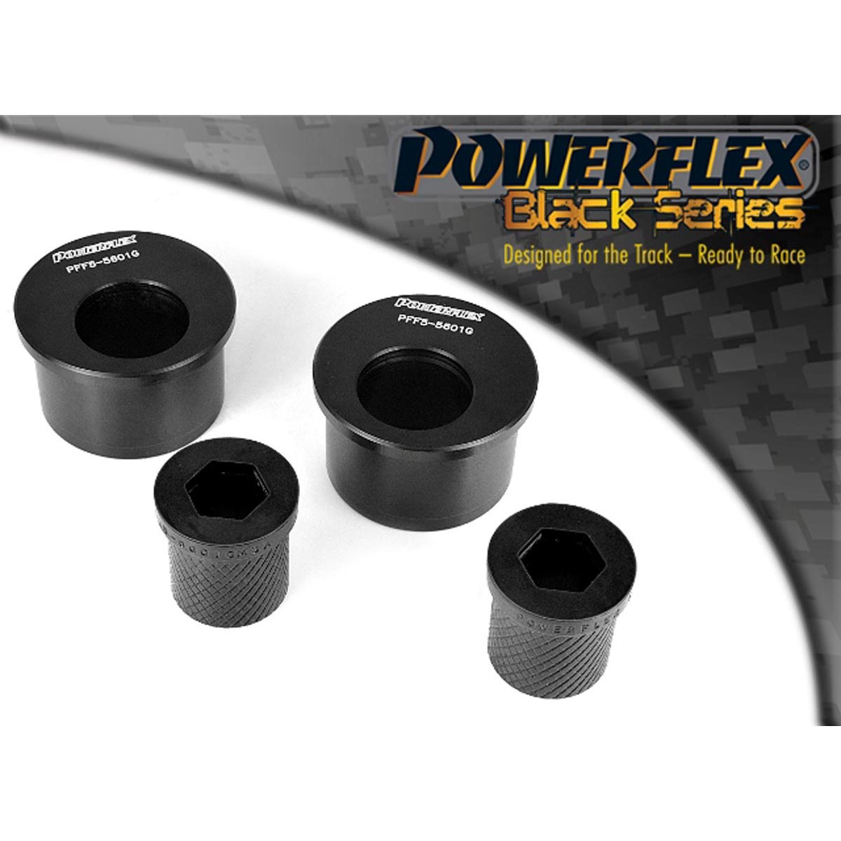 Powerflex Front Wishbone Rear Bush, Caster Offset PFF5-5601GBLK For BMW 3 Series (1999 - 2006) E46 Sedan / Touring / Coupe / Conv