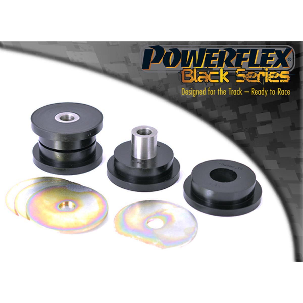 Powerflex Front Upper Control Arm to Chassis Bush PFF5-801BLK For BMW 6 Series E24 (1982 - 1989)