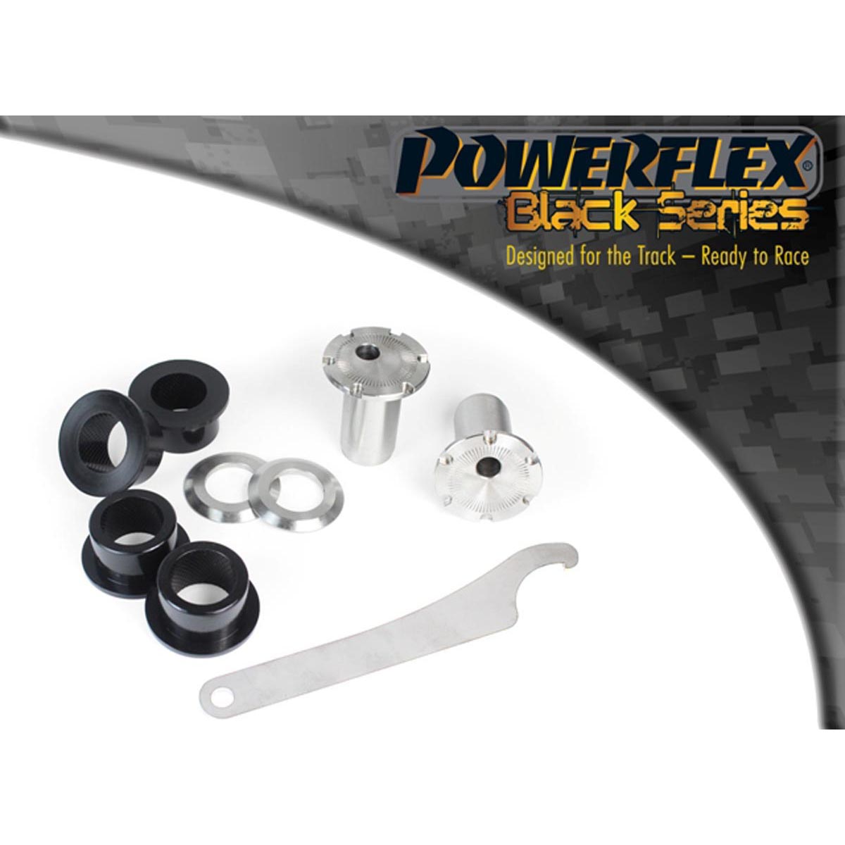 Powerflex Front Track Control Arm Inner Bush, Camber Adjustable PFF57-801BLK For Porsche 911 992 (2021 on)