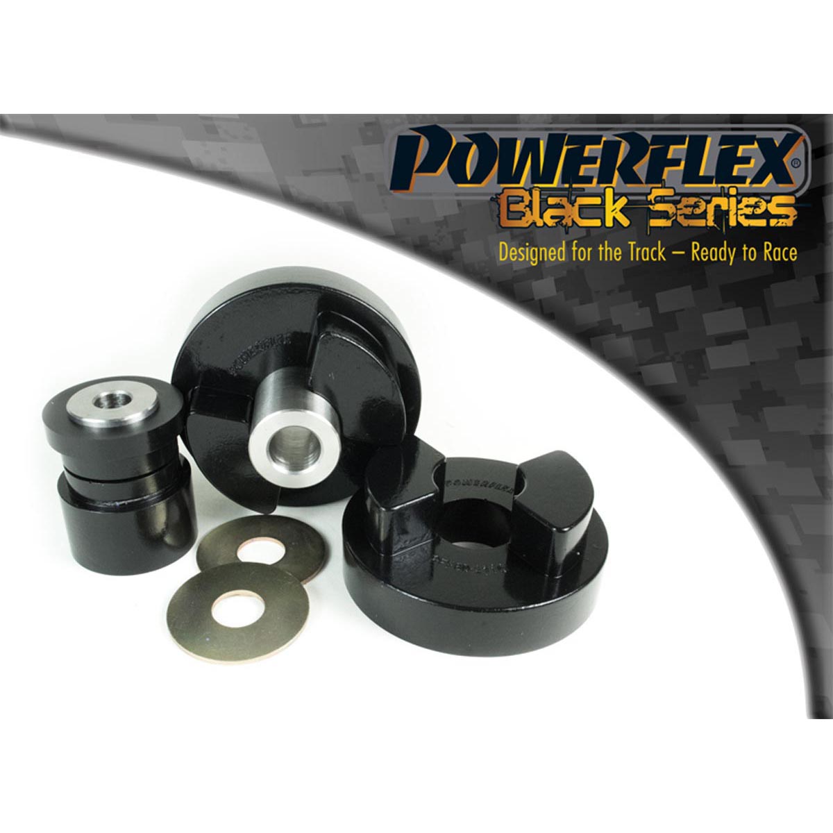 Powerflex Dog Bone (Twisted) Engine Mount Bush Kit PFF60-211KBLK For Renault Twingo II inc RS (2007-2014)