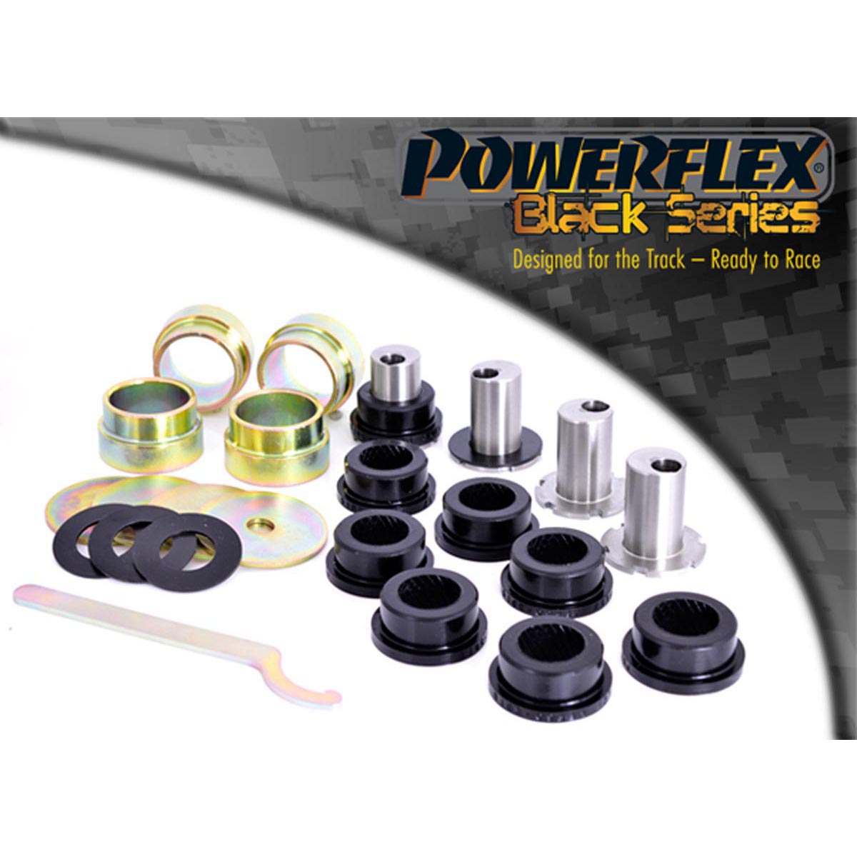 Powerflex Front Lower Wishbone Bush, Camber Adjustable PFF60-301GBLK For Renault Megane I (1995-2002)