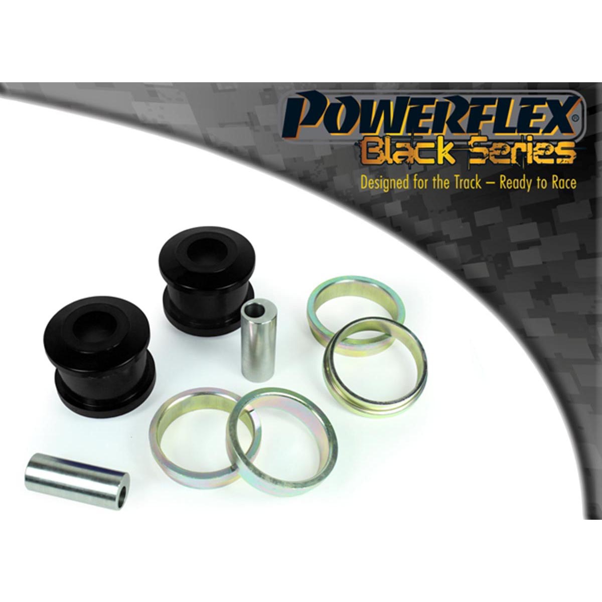 Powerflex Front Arm Rear Bush Caster Offset PFF60-802GBLK For Renault Clio III Sport 197/200 (2005 - 2012)