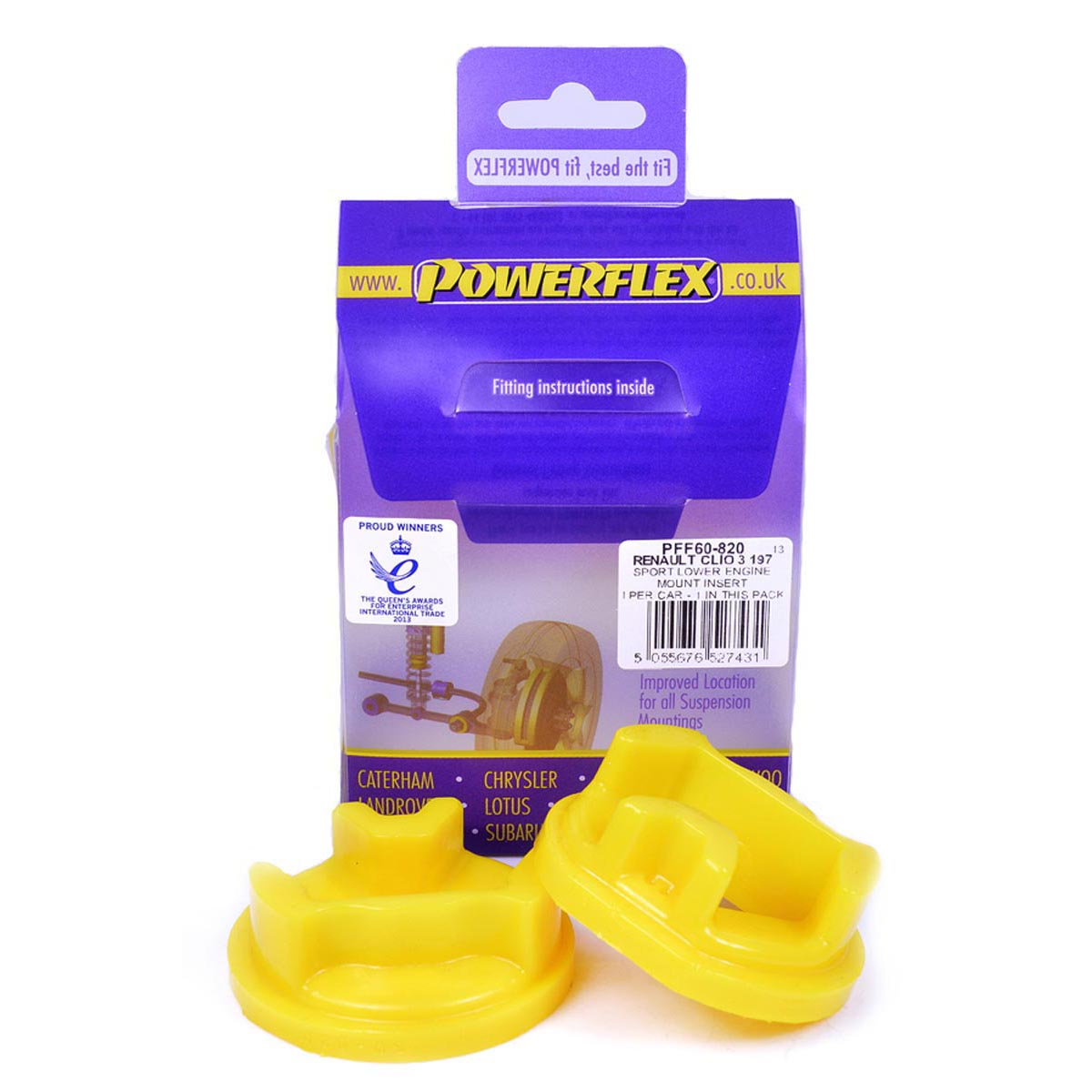 Powerflex Lower Engine Mount Insert PFF60-820 For Renault Megane II inc RS 225, R26 and Cup (2002-2008)