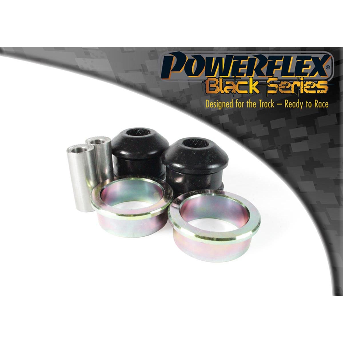 Powerflex Front Arm Rear Bush Caster Offset PFF60-902GBLK For Renault Modus (2004-2012)