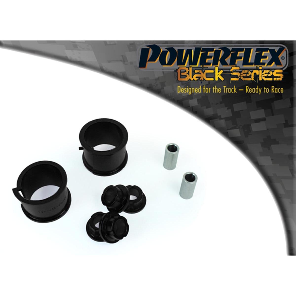 Powerflex Steering Rack Mounting Kit PFF69-504BLK For Subaru Impreza GR, GH (2007 - 2011) & WRX + STI (2007 - 2014)