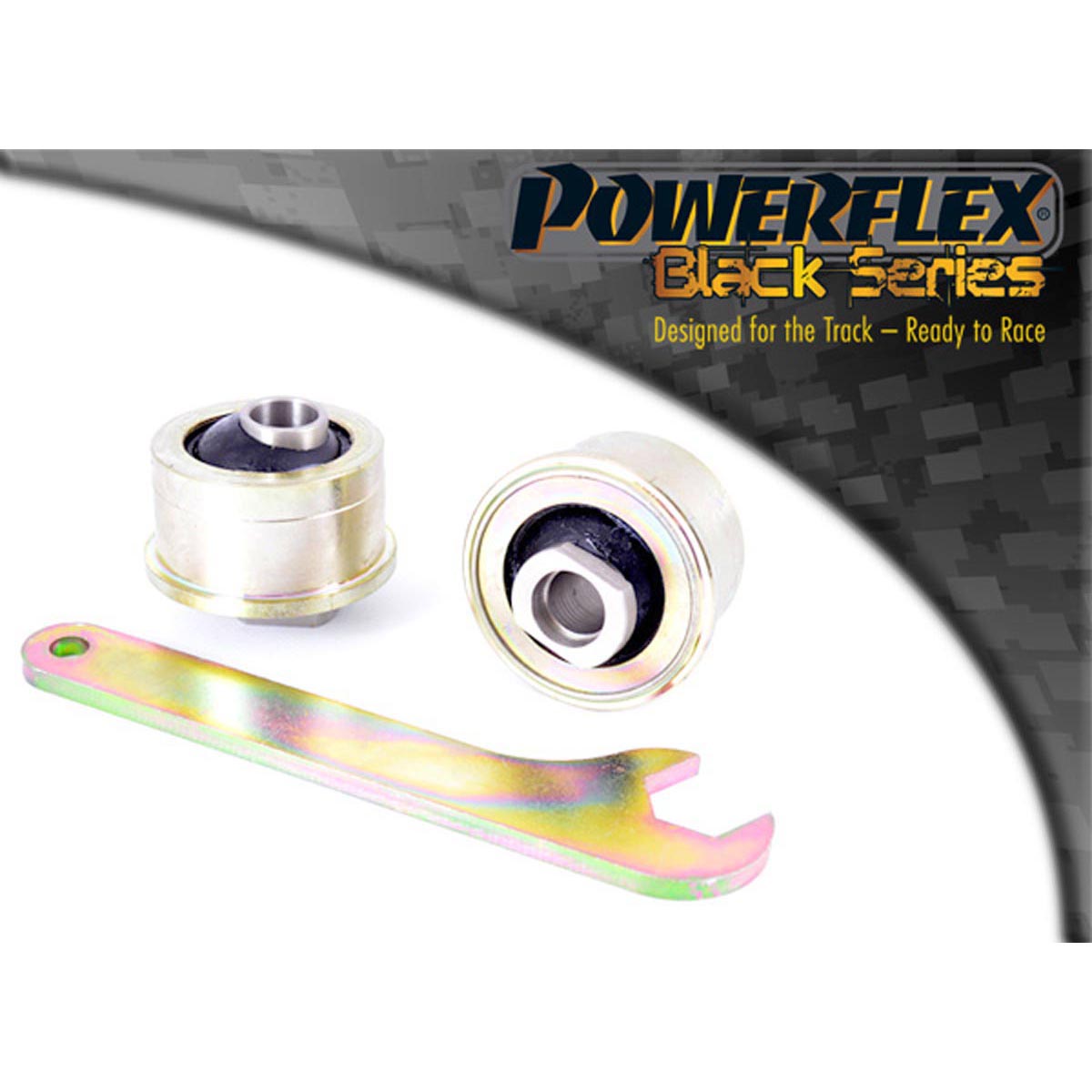 Powerflex Front Wishbone Rear Bush Anti-Lift & Caster Adjustable PFF69-505GBLK For Subaru Legacy BL, BP (2003 - 2009)