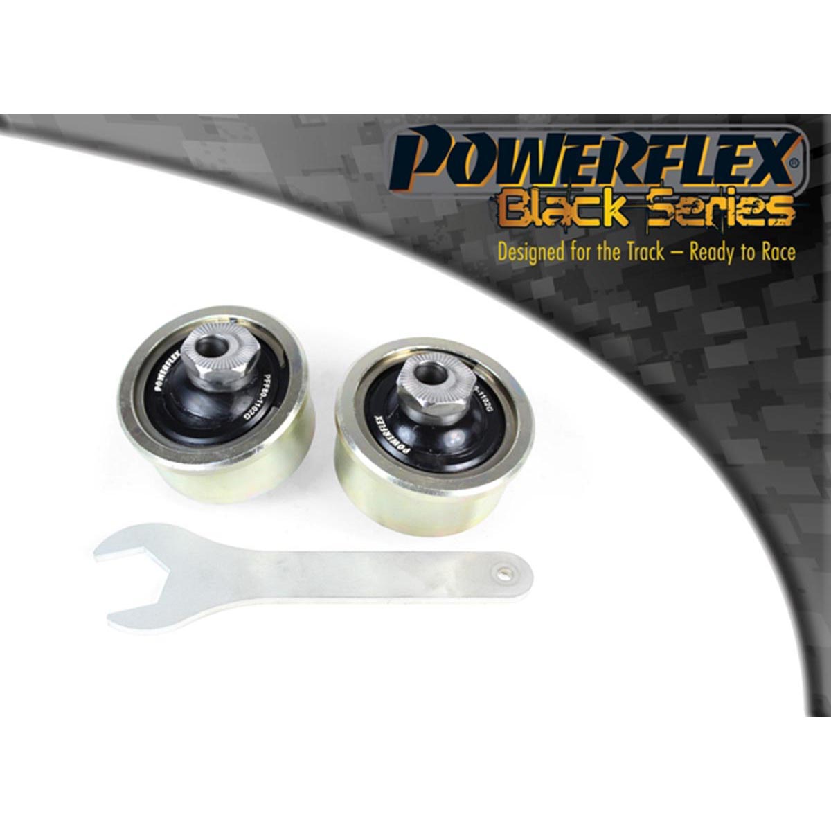 Powerflex Front Arm Rear Bush Caster Offset PFF80-1102BLK For Vauxhall / Opel Corsa E inc VXR/OPC (2014 - 2019)