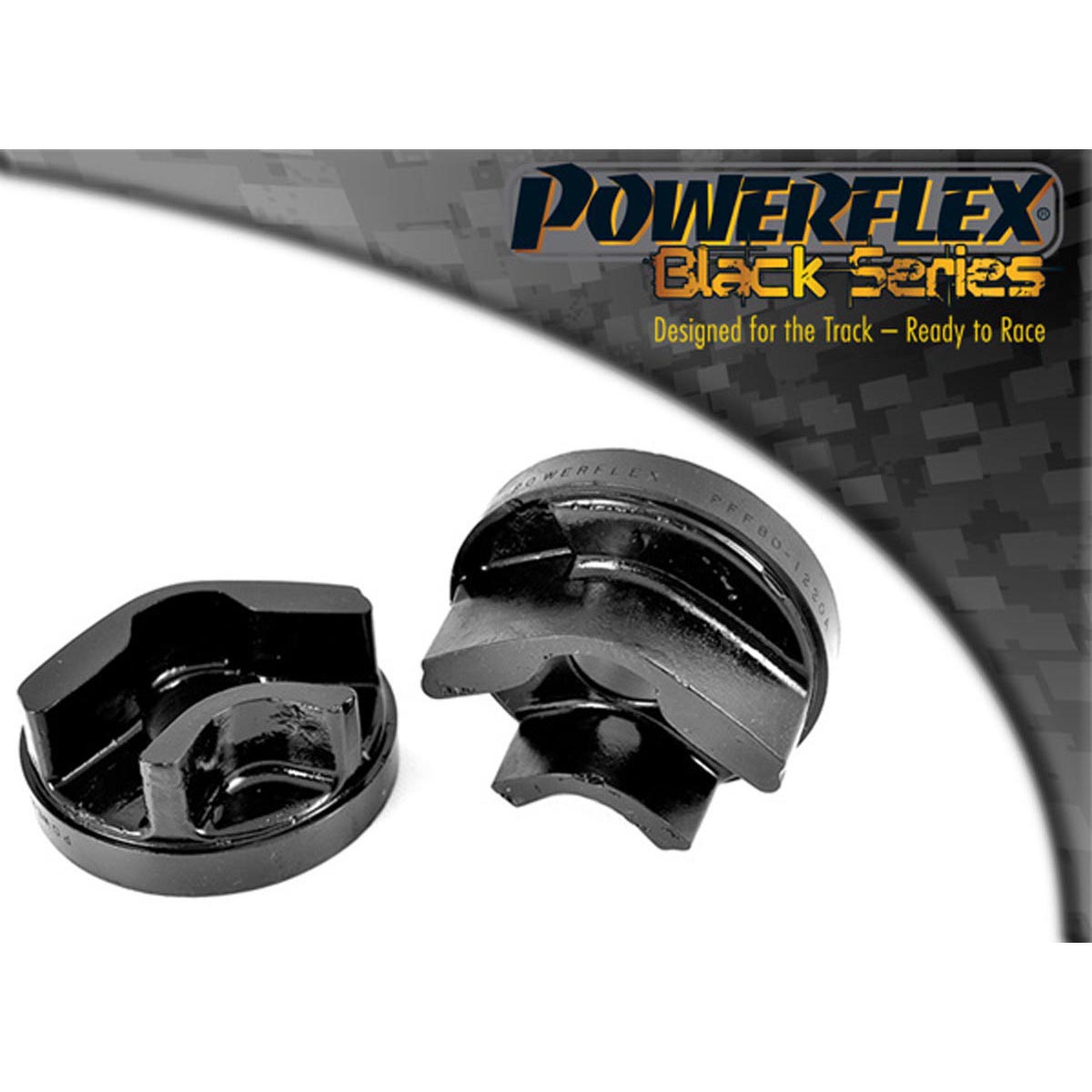 Powerflex Rear Lower Engine Mount Insert PFF80-1220BLK For Fiat Croma (2005 - 2011)