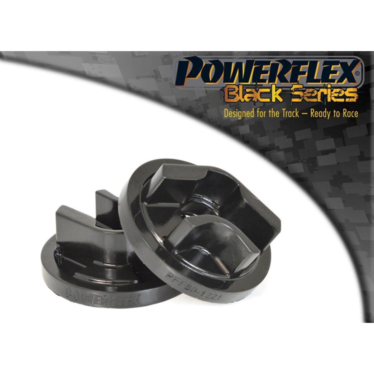 Powerflex Rear Lower Engine Mount Insert (Round Centre) PFF80-1221BLK For Cadillac BLS (2005 - 2010)