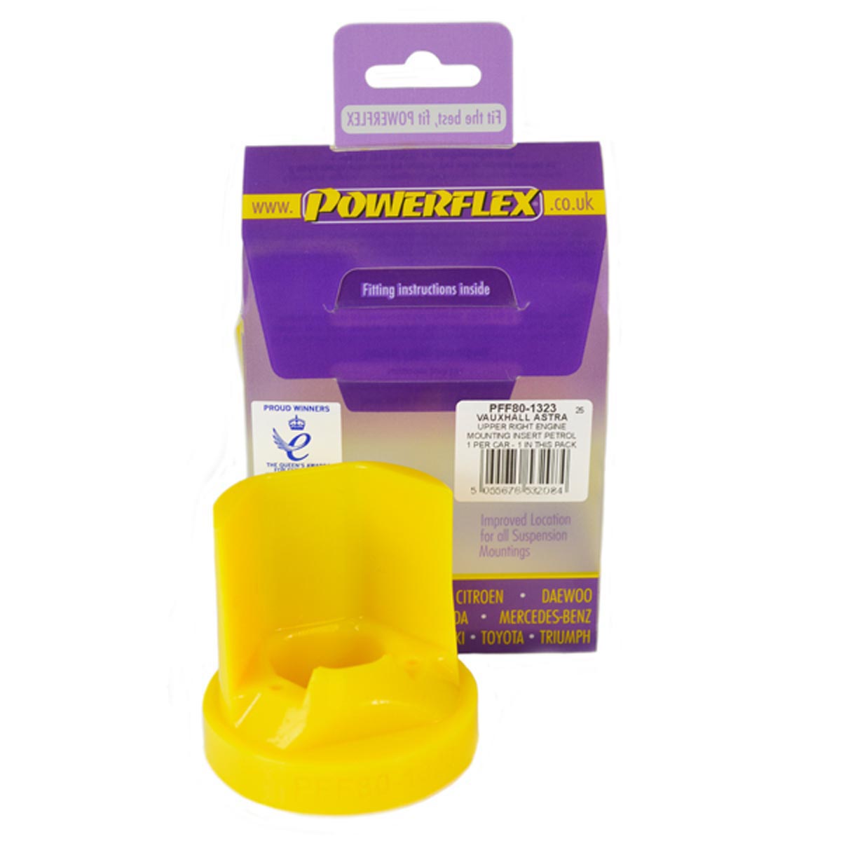 Powerflex Upper Right Engine Mounting Insert Petrol PFF80-1323 For Vauxhall / Opel Zafira A (1999-2004)