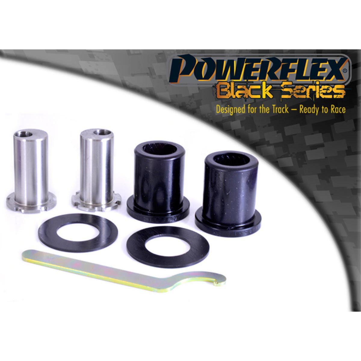 Powerflex Front Arm Front Bush, Camber Adjustable PFF85-1301GBLK For VW T6 / 6.1 Transporter (2015-2024)