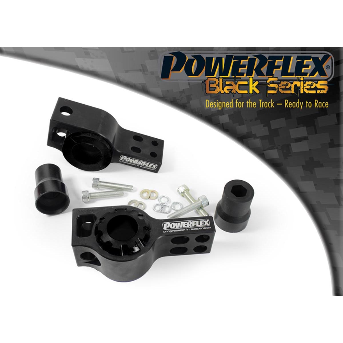 Powerflex Front Wishbone Rear Bush Anti-Lift & Caster Offset PFF85-502GBLK For VW Caddy Mk3 Typ 2K (2004 - 06/2010)