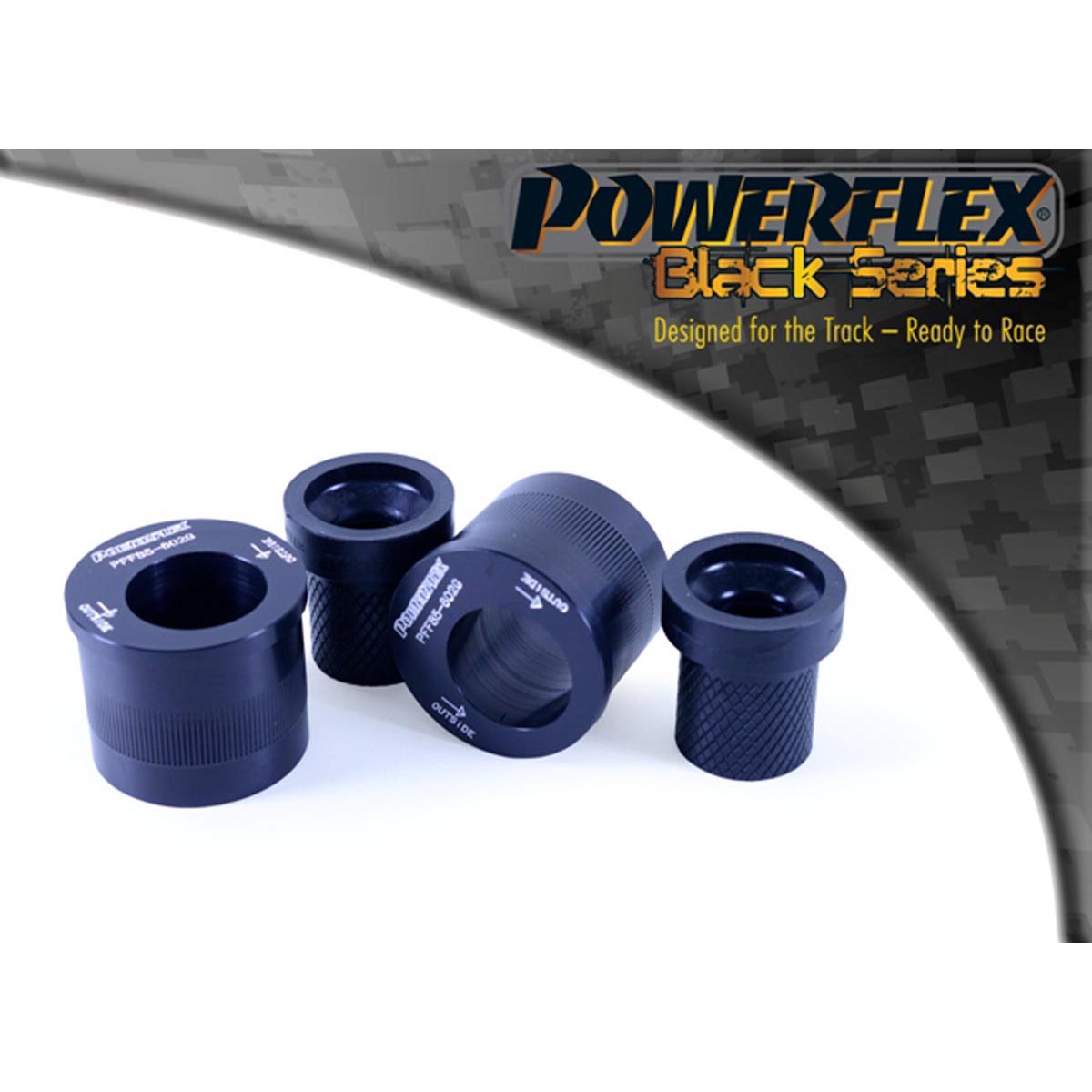 Powerflex Front Wishbone Rear Bush Caster Offset PFF85-602GBLK For Audi A2 (1999 - 2005)