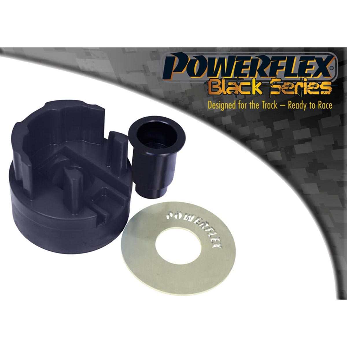 Powerflex Front Lower Engine Mount Hybrid Bush (Large) - Track/MSport PFF85-833BLK For Audi A3 MK4 8Y FWD (2020 on) Rear Beam