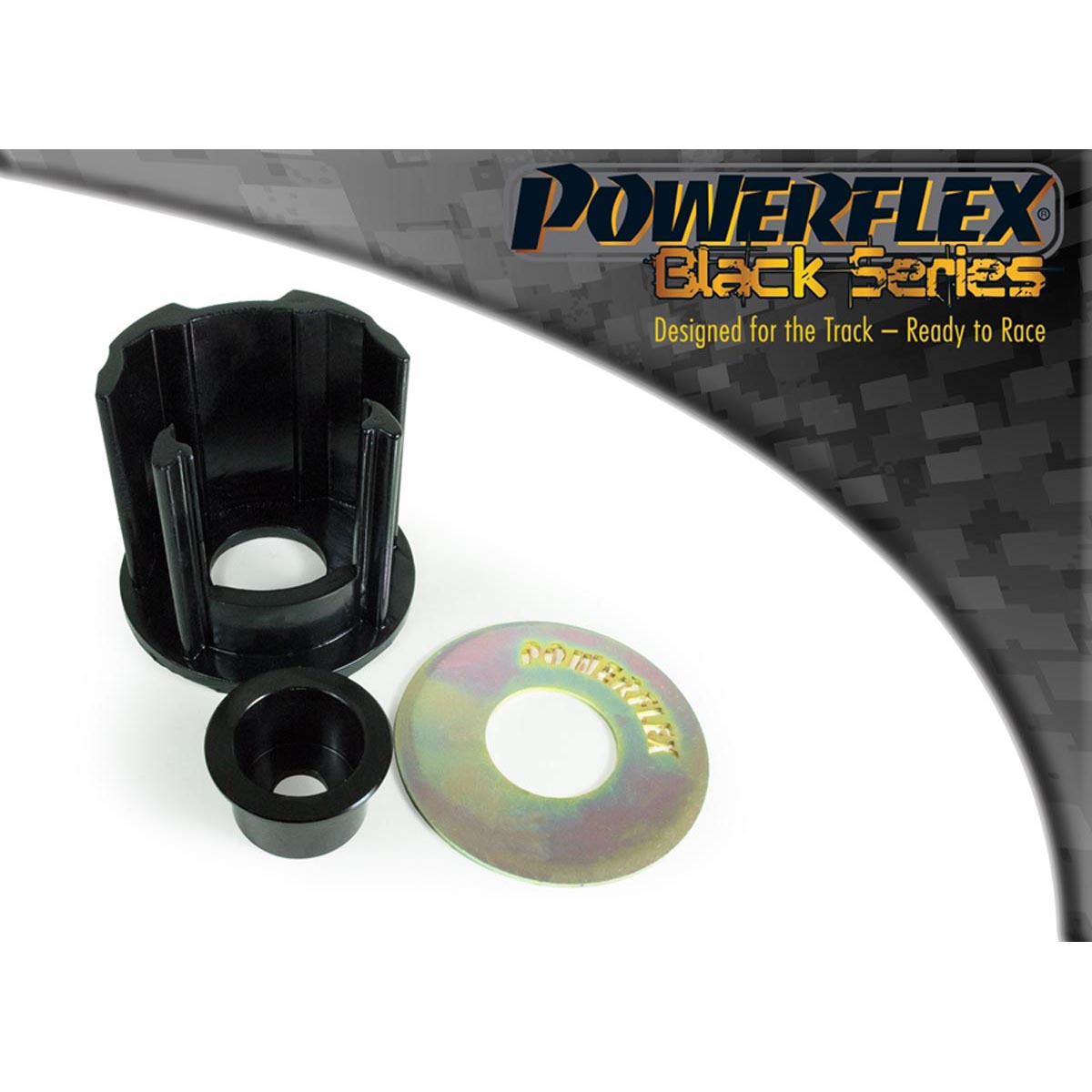 Powerflex Lower Engine Mount (Large) Insert PFF85-832BLK For Audi A3 MK3 8V up to 125PS (2013 - 2020) Rear Beam