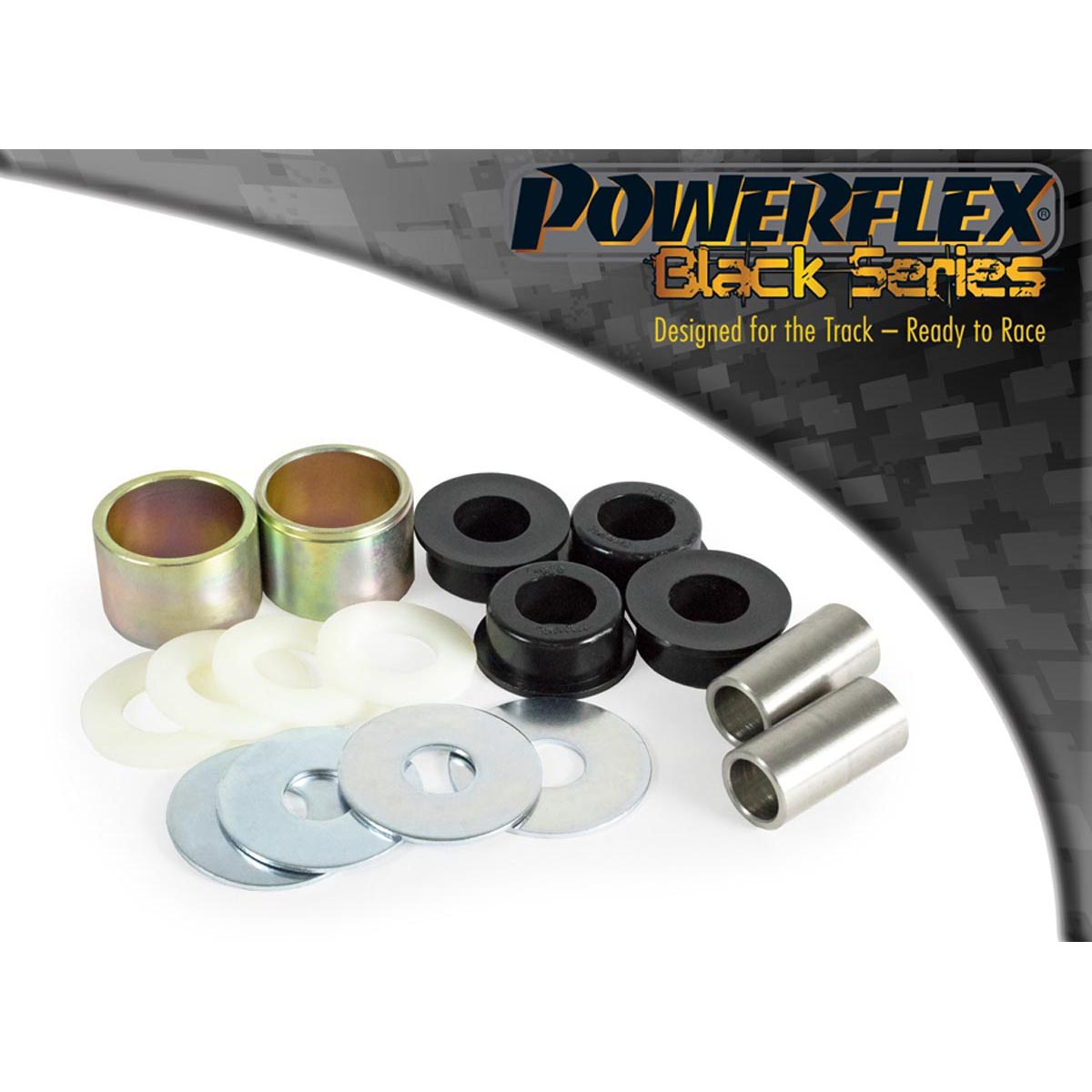 Powerflex Rear Tie Bar to Hub Bush PFR1-818BLK For Alfa Romeo 147 (2000-2010), 156 (1997-2007), GT (2003-2010)