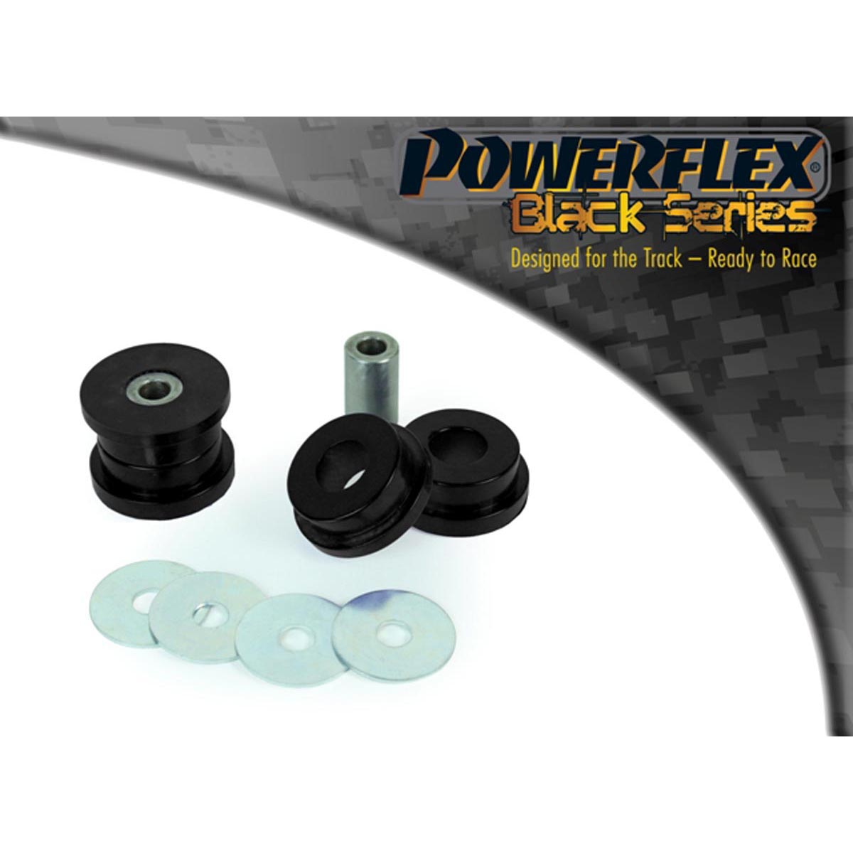 Powerflex Rear Shock Absorber Top Mounting Bush PFR16-516BLK For Fiat Abarth 500/595/695 (2007-)