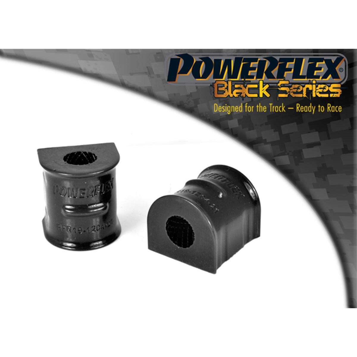 Powerflex Rear Anti Roll Bar To Chassis Bush 21mm PFR19-1204-21BLK For Volvo C70 (2006 - 2013)