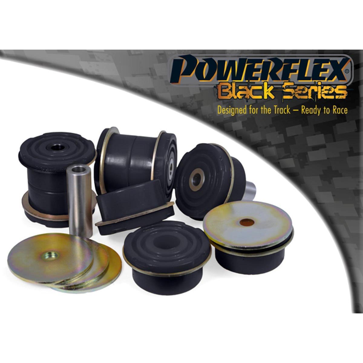 Powerflex Rear Subframe Bush PFR19-1922BLK For Volvo S80 (2006 - 2016)