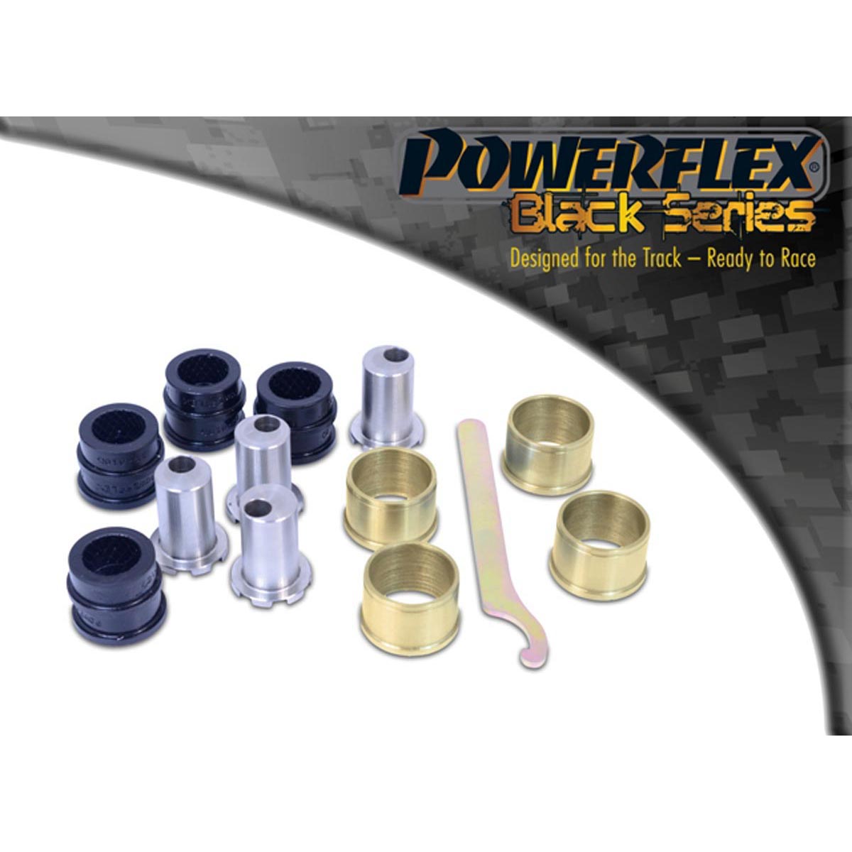 Powerflex Rear Upper Control Arm Camber Adjustable Bush PFR19-810GBLK For Ford Focus MK2 RS (2005-2010)