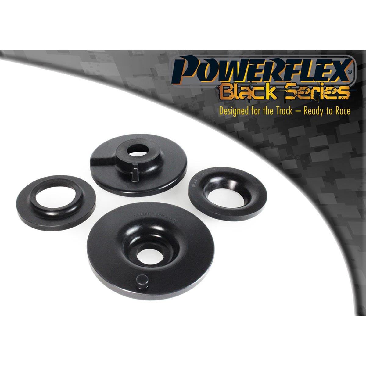 Powerflex Rear Upper and Lower Spring Isolator Pads PFR26-219BLK For Hyundai Elantra AE/CN7 inc N (2020 on)