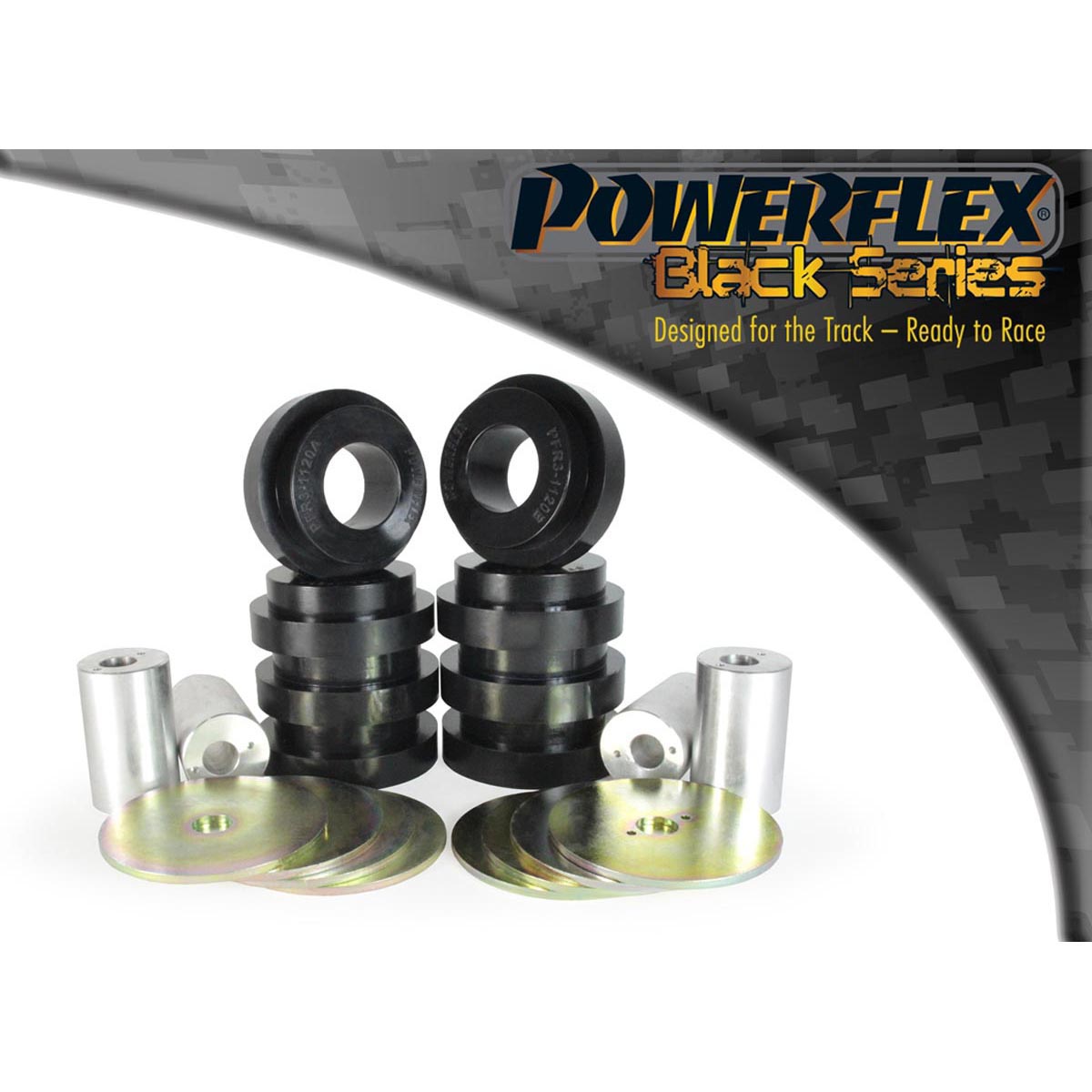 Powerflex Rear Subframe Mounting Bush PFR3-1120BLK For Audi RS6 (2002 - 2005)